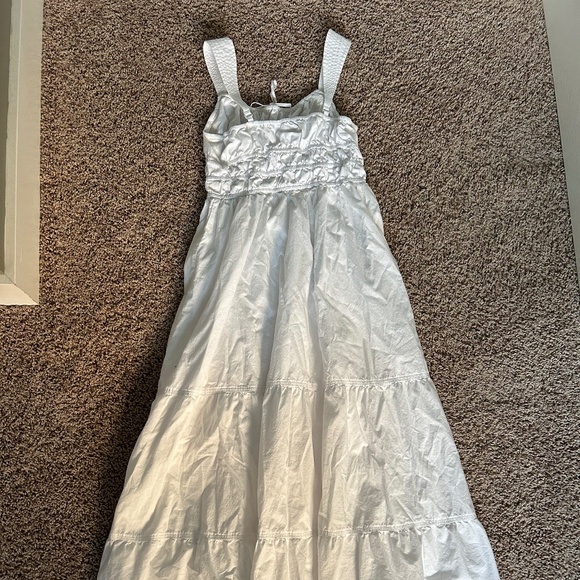 Aritzia Martine Popline White Maxi Dress - Picture 3 of 4